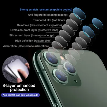 2vnt Stiklo iPhone 12 Mini Visą Grūdintas Stiklas iPhone 12 Pro Max iphone 12 Pro 11 Pro XR XS Kameros Screen Protector Atveju