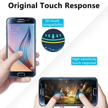 2vnt Telefono Screen Protector, Grūdintas Stiklas Samsung Galaxy S6 S7 S2 Apsauginės Plėvelės Samsung S5 S4 Mini S3 Neo S III