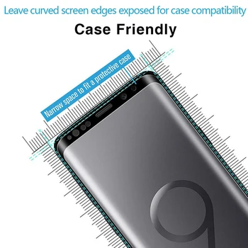 2vnt visiškai padengti grūdinto stiklo samsung Galaxy note 8 9 10 plius telefono screen protector apsauginė plėvelė ant stiklo išmanųjį telefoną