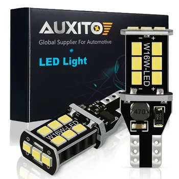 2x T15 Canbus led 921 W16W LED Lemputės, Automobilių Atsarginės Atvirkštinio Žiburiai 