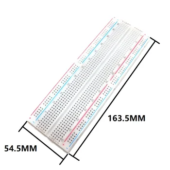 3.3 V 5V MB102 Breadboard galios modulis 830 taškų Solderless PCB Duona Valdybos Bandymas Sukurti 65 šokliavarlinės laidai foy arduinoDIY