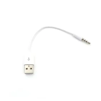 3.5 mm Jack AUX USB 2.0 Įkroviklis Duomenų Sinchronizuoti Garso Adapterio Kabelis Apple IPod Shuffle 3 4 5 6 Gen MP3 MP4 Grotuvas Laido