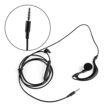 3.5 mm Single In-Ear Tik Mono Ausines į ausis įkišamos Ausinės w/ Mic Telefono 