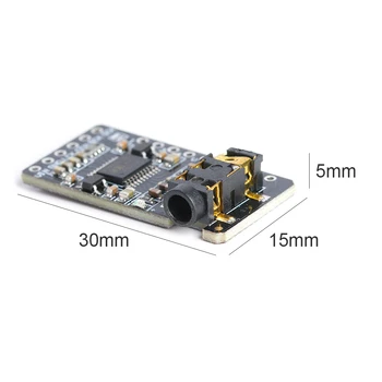 3.5 mm Stereo DAC Dekoderis AUX Lizdas Žaidėjas Modulis Garso I2S PCM5102 Garsiakalbis Erdvės taupymo Dėžės, Aviečių Pi
