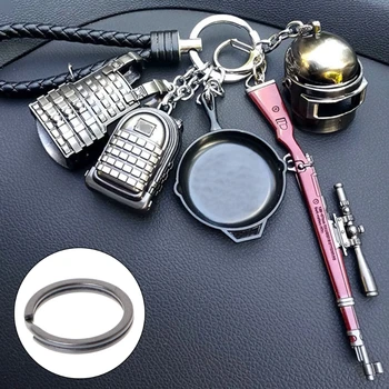 3 Dydis EDC Titano Lydinio Žiedas raktams Kišenė Priemonė, Mini Padalinta Keychain Sagtis Ratas Įrašą Aukštos Kokybės