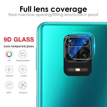 3-in-1 9D Apsauginis Stiklas Xiaomi Redmi 9 pastaba pro 9pro Kamera Screen Protector Kino Xiomi Raudona mi 9 pastaba pro note9pro Stiklo