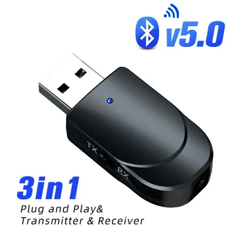 3 IN 1 USB Bluetooth Adapteris Aux Audio 