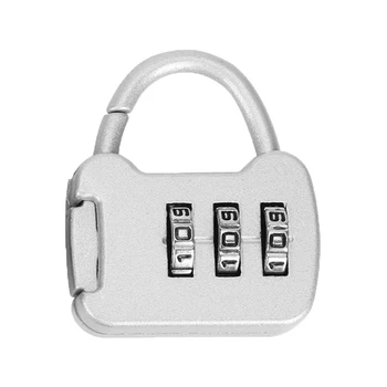 3 Skaitmenų Kodo Kombinacija, Apsauga Slaptažodžiu Nešiojamų Kelionių Mini Cinko Sunkiu Bagažu Atveju, Security Lock Kuprinė Lock Spynos