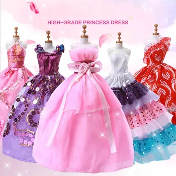 30 CM BJD Lėlės Suknelė Aukštos Kokybės Princesė Lėlės Mados Suknelė, Kostiumas Mergaitėms 