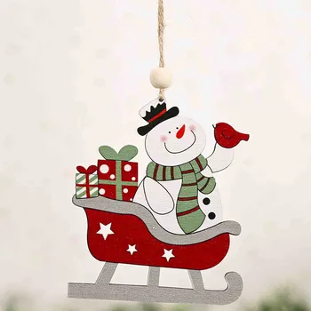 #30 Kalėdų Papuošalai Slidinėjimo Automobilių Medinis Pakabukas Briedis Vyresnio Amžiaus Slidinėjimo Pakabukas Kalėdų Eglutė Dovanų Decoración Navideña Kalėdos