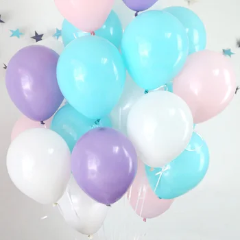 30 vnt Baby Pink Tiffany Mėlyna Balta Lateksiniai Balionai Skaidrūs Helio balionas Vestuvių dušas, Berniukas, Mergaitė Gimtadienio Apdaila
