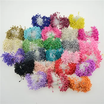 300pcs Įvairių spalvų Perlų Stamen Cukraus Rankų darbo Dirbtinių Gėlių, Vestuvių Dekoravimas 