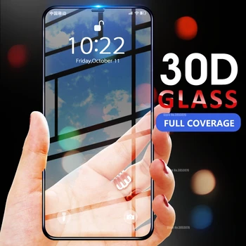 30D Screen Protector, iPhone, 10 X XR XS 11 Pro Max Pilnas draudimas Grūdintas Stiklas Anti-scratch Priekiniai Filmas 
