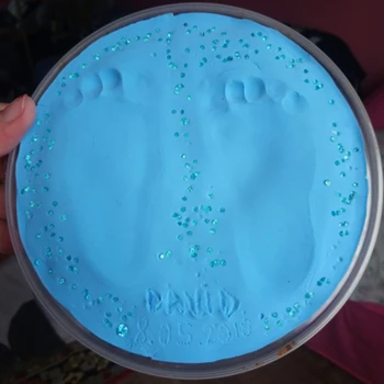 30g Kūdikių priežiūros kūdikių handprints handprint purvo koja spausdinti kūdikis, ranka ir koja pelėsių šimtą dienų dovana rankų ir pėdų spausdinti