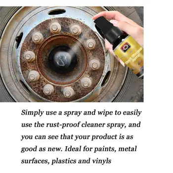 30ML Automobilių Rūdžių Cleaner Spray universalūs Derusting Purškimo Automobilių Priežiūra, Namų Valymo Priemonės ekologiškesnių automobilių Reikmenys