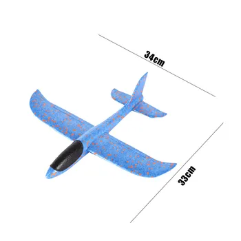 33cm Didelis Geros kokybės Rankų Pradėti Mesti Sklandytuvas Orlaivių Inercinės Putų EPP Lėktuvas Žaislas Vaikams Plokštumoje Modelis Lauko Įdomus Žaislai