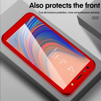 360 atsparus smūgiams Visiškai Padengti Telefono dėklas, skirtas Samsung Galaxy Note, 10 Pro 9 8 S10 S10E S8 S9 Plus S7 S6 Krašto KOMPIUTERIO Apsaugos Telefonas Atvejų