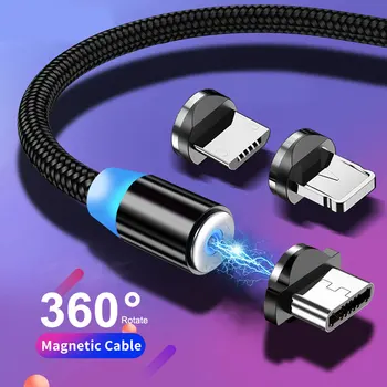 360 Laipsnių Magnetinio C Tipo USB Kabelis, Skirtas 