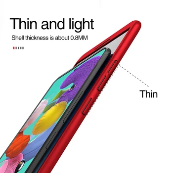 360 visas telefono dėklas Samsung Galaxy S20 Ultra A71 A51 apsaugoti filmas vientisos spalvos galinį dangtelį Samsung S20 Plius S20+ 71 51
