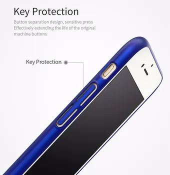 360 viso Kūno Telefono Atvejais Protector, iPhone 12 11 Pro Max 12 mini X Xr Xs Max 6 6s 7 8 Plus Atveju Sunku VNT Sklandžiai Matinis Dangtelis