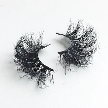 3D 25mm Mink Plaukų Netikrų Blakstienų Gamtos Ilgai Wispies Blakstienos Rankų darbo Criss-cross Blakstienų Pratęsimo Makiažas Įrankiai Urmu