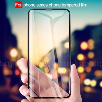 3D 9H Visiškai Padengti Grūdinto Stiklo Screen Protector, iPhone XR XS MAX X XS Grūdinto stiklo Apsauginio Stiklo Plėveles iPhone XR XS MAX