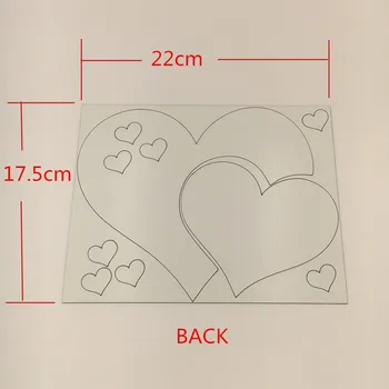 3D Akrilo Veidrodinė Siena Lipdukas Širdies Formos Kūrybos Veidrodžių Lipdukai Kambarį Fone Namų Puošybai espejos freskos parede