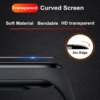 3D Apsauginė Plėvelė Xiaomi Mi juosta 4 5 Visiškai Padengti Filmas Mi band5 Smart Watchband Soft Screen Protector Mi Juosta Atveju