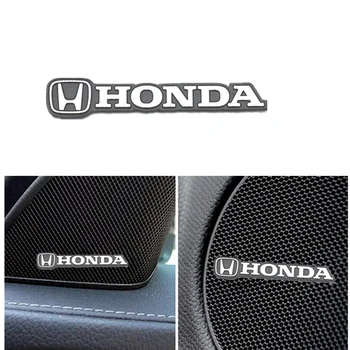 3D Automobilių Lipdukas Stilius Aliuminio Emblema interjero Garsiakalbių garso Ženklelį už Mugen Power Honda Civic Sutarimu CRV Hrv Jazz