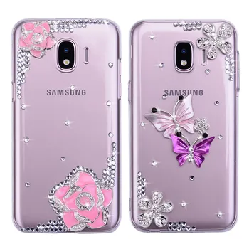 3D Blizgučiai Bling Atveju, Samsung Galaxy A51 A71 A10 A30 J2 Pro 2018 J6 J4 Plius A7 A9 2018 J2 Core J4 Core Gand Premjero Pro Dangtelį