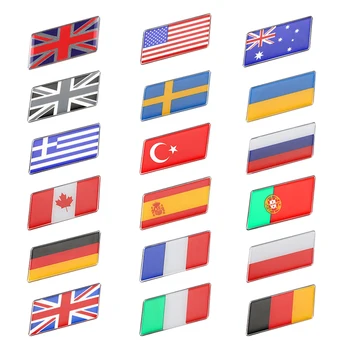 3D Epoksidinės vėliavos Lipdukas Motociklo Bako Lipdukas Automobilio Stilius Ispanija/Rusija/Prancūzija, Švedija, Italija/Vokietija/Ukraina Dekoratyviniai aksesuarai