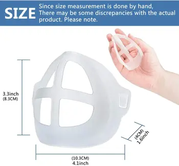 3D Kaukė Paramos Kvėpavimo Padėti Padėti Burnos Kaukę, Vidinis Paramos Pagalvės Atrama Maisto kokybės Silikono Kaukė Turėtojas Kvėpuojantis Vožtuvas