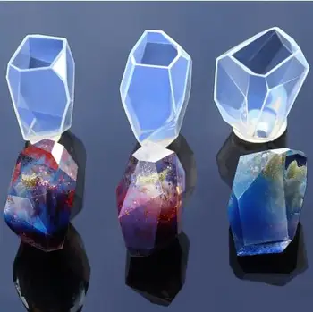 3D Kristalų Nereguliarus Akmens Silikono Pelėsių Epoksidinės Dervos Papuošalai Priėmimo 