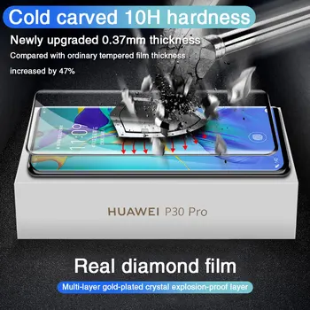 3D Lenktas Grūdintas Stiklas Ant Ekrano apsaugos Huawei 30 P40 Pro P20 Lite Grūdintas Stiklas Huawei Mate 20 Pro Lite 30