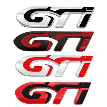 3D Metalo Automobilių GTI Logotipą, Automobilių Lipdukai, Emblemos Ženklelio Lipdukai Peugeot GTI 206 207 208 306 307 308 Emblema Galiniai Kamieno Automobilių Lipdukai