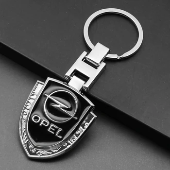 3D Metalo oda Automobilio Emblema Pultelio Klavišą Grandinės Žiedas Auto Optikos Reikmenys Opel Astra J, H G K Insignia Corsa D B E Mokka