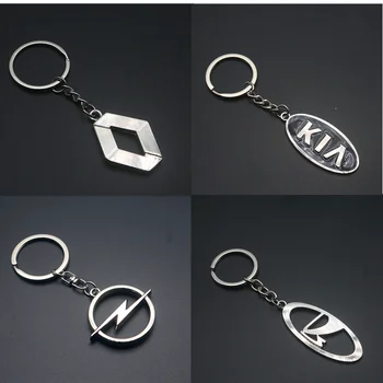 3D Metalo Pultelio Klavišą Grandinės Raktas Žiedais, Opel, Vw, 