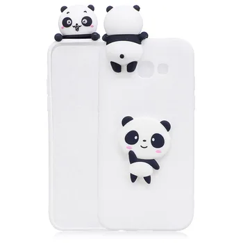 3D Mielas Panda Vienaragis Kaktusas Silikoninis Telefono dėklas ant Fundas Samsung Galaxy j3 skyrius J5 J7 2016 A7 A3 A5 2017 Atveju Coque Moterys Vaikas