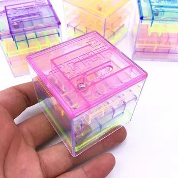 3D Mini Spalvingas Kubas Labirintas 