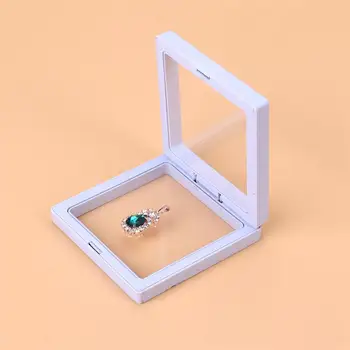 3D Plūduriuojantis Rėmo Nagų Lauke Patarimai Stendas Turėtojas Monetų Dėžutė Papuošalų Ekranas Rodo lentyna su Bazės