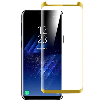 3D Screen Protector Apsauginė Stiklo Samsung Galaxy S8 S9 Plus Pilnas draudimas, Lenktas Grūdintas Stiklas, Plėvelės Samsung Galaxy s9