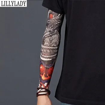 3D Tatuiruotė Spausdinti Lauko Dviračių Rankovėmis Armwarmer UV Apsauga MTB Dviratį Dviračiu Rankovėmis rankų Apsauga Atsikratyti Rankos Rankovėmis
