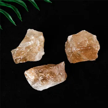 3PCS 2-3cm Citrines Natūralaus Krištolo Akmenys, Mineraliniai Kvarco Kristalo Raw Šiurkštus Akmens Uolienų Mėginių Akmenų Gydomųjų Kolekcija
