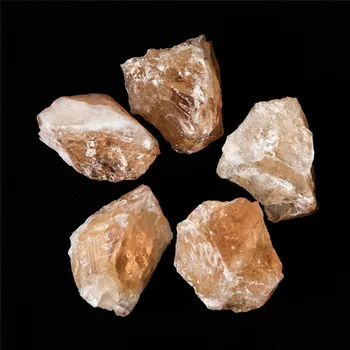 3PCS 2-3cm Citrines Natūralaus Krištolo Akmenys, Mineraliniai Kvarco Kristalo Raw Šiurkštus Akmens Uolienų Mėginių Akmenų Gydomųjų Kolekcija