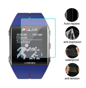 3pcs Anti-Scratch NAMINIŲ Aišku, Apsauginės Plėvelės Apsaugas Polar V800 Žiūrėti Sporto Smartwatch LCD Screen Protector Cover Apsauga