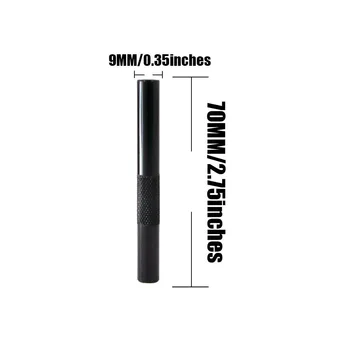 3PCS/daug 70mm Metalas Uosti Snorter Žarna Vamzdis Sniffer Aliuminio Pen Stiliaus Uosti Snorter Balionėlis Dūmų Vamzdžio Priedai