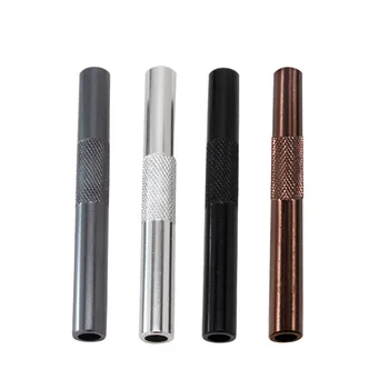 3PCS/daug 70mm Metalas Uosti Snorter Žarna Vamzdis Sniffer Aliuminio Pen Stiliaus Uosti Snorter Balionėlis Dūmų Vamzdžio Priedai