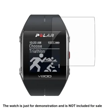 3pcs/DAUG Clear LCD Screen Protector Guard Dengiamasis Skydas Minkštas Vanduo-Įrodymas, Plėvelės Odos Polar V800 Sporto Smart Watch Priedai