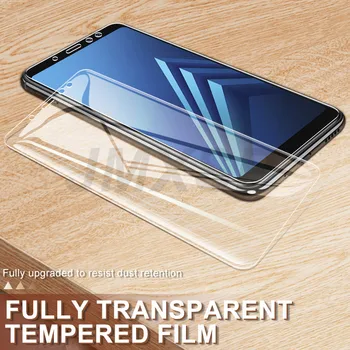 3Pcs Grūdintas Stiklas Samsung Galaxy A8 A6 J4 J6 Plius 2018 Apsauginis Stiklas 
