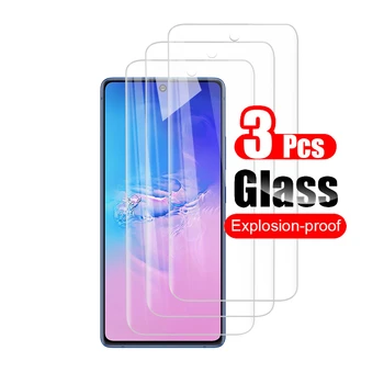 3PCS Grūdintas stiklas Samsung S10 Lite 10 Pastaba Lite stiklas screen protector for Samsung S 10 lit Note10 šviesos apsauginės plėvelės